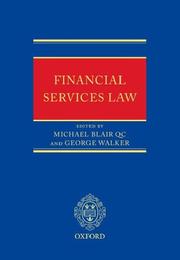 Cover of: Financial Services Law by 