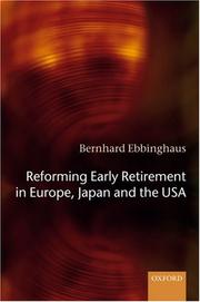 Cover of: Reforming Early Retirement in Europe, Japan and the USA by Bernhard Ebbinghaus