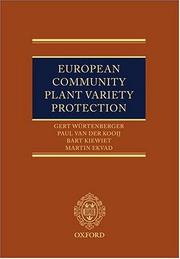 Cover of: European Community Plant Variety Protection