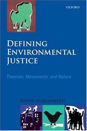 Cover of: Defining Environmental Justice by David Schlosberg