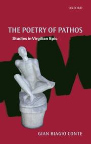 Cover of: The Poetry of Pathos by Gian Biagio Conte
