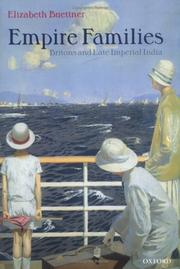 Cover of: Empire Families by Elizabeth Buettner