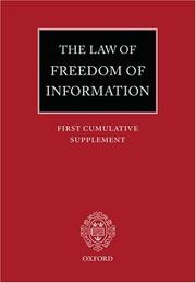 Cover of: The Law of Freedom of Information by John Macdonald, Ross Crail, Colin Braham