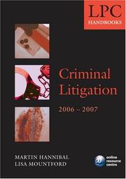 Criminal litigation handbook by Martin Hannibal, Lisa Mountford