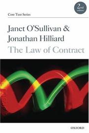 Cover of: The Law of Contract (Core Text Series) by Janet O'Sullivan, Jonathan Hilliard