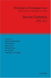 Cover of: Principles of European Law: Volume 2: Service Contracts (European Civil Code)