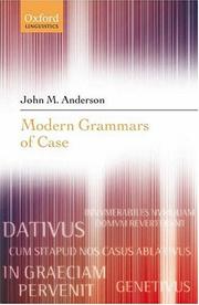 Cover of: Modern Grammars of Case