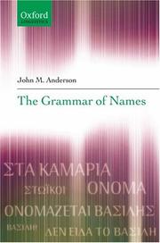 Cover of: The Grammar of Names