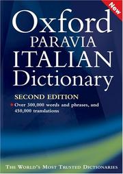 Cover of: Oxford-Paravia Italian Dictionary