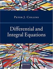 Cover of: Differential and Integral Equations