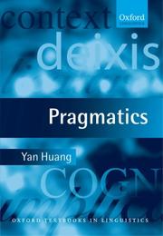 Cover of: Pragmatics (Oxford Textbooks in Linguistics) by Huang, Yan., Huang, Yan.