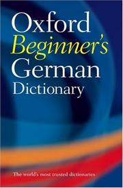 Cover of: Oxford Beginner's German Dictionary by 