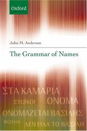 Cover of: The Grammar of Names