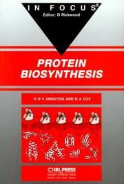 Protein biosynthesis by H. R. V. Arnstein