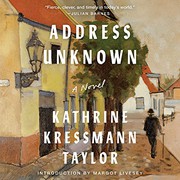 Address Unknown by Kathrine Kressmann Taylor
