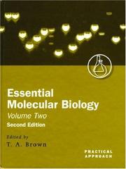 Cover of: Essential molecular biology: a practical approach