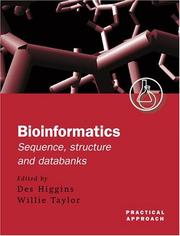 Cover of: Bioinformatics: Sequence, Structure and Databanks by 