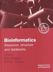 Cover of: Bioinformatics by edited by D. Higgins and W. Taylor.