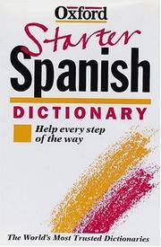 Cover of: Diccionario español/inglés - inglés/español: Oxford Starter Spanish