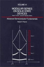 Cover of: Advanced semiconductor fundamentals by Robert F. Pierret