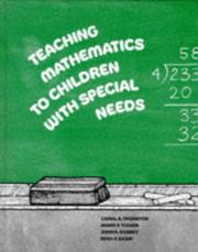 Cover of: Teaching mathematics to children with special needs