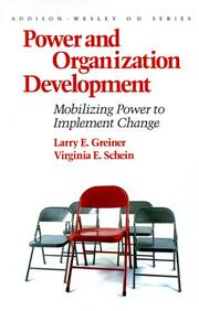 Cover of: Power and organization development: mobilizing power to implement change