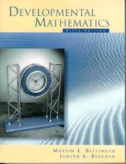 Cover of: Developmental mathematics by Judith A. Beecher