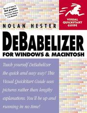 Cover of: DeBabelizer for Windows and Macintosh by Nolan Hester