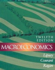 Cover of: Macroeconomics. by Richard G. Lipsey