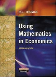 Cover of: Using mathematics in economics