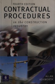 Cover of: Contractual procedures in the construction industry