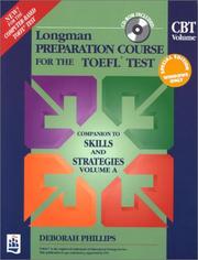 Cover of: Longman Preparation Course for the TOEFL Test CD-ROM/Book Package, CBT Volume (Windows Only) by Deborah Phillips