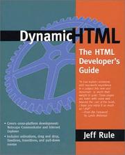 Cover of: Dynamic HTML | Jeff Rule