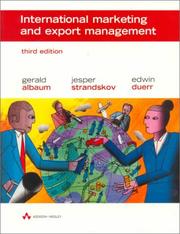 Cover of: International Marketing and Export Management (3rd Edition)