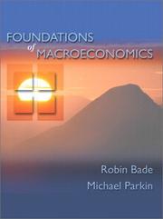 Cover of: Foundations of macroeconomics by Robin Bade