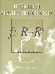 Cover of: Integrated Physics and Calculus, Volume 2 by Andrew Rex, Martin Jackson