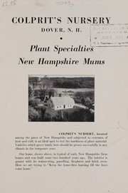 Cover of: Plant specialties New Hampshire mums