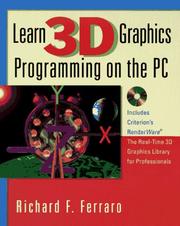 Cover of: Learn 3D graphics programming on the PC