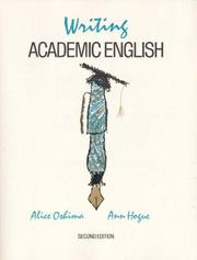 Cover of: Writing academic English: a writing and sentence structure handbook