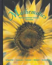Cover of: Mathematics for elementary school teachers by Phares O'Daffer ... [et al.].