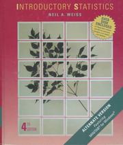 Cover of: Introductory statistics. by N. A. Weiss