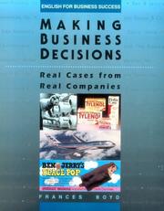 Cover of: Making business decisions: real cases from real companies