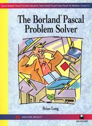 Cover of: The Borland Pascal problem solver