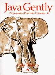 Cover of: Java Gently: Programming Principles Explained