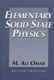 Elementary solid state physics by M. Ali Omar
