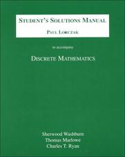 Cover of: Discrete Mathematics