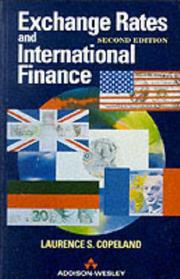 Cover of: Exchange rates and international finance by Laurence S. Copeland