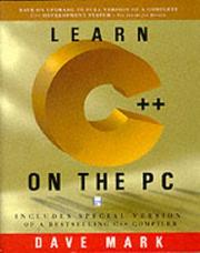 Cover of: Learn C⁺⁺ on the PC by Dave Mark