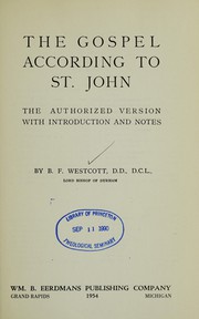 Cover of: The Gospel according to St. John: the Greek text
