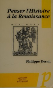 Cover of: Penser l'histoire à la Renaissance